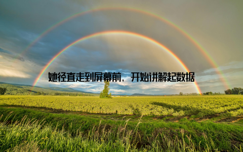 她径直走到屏幕前, 开始讲解起数据