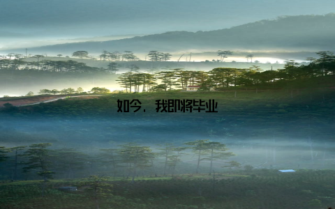 如今, 我即将毕业