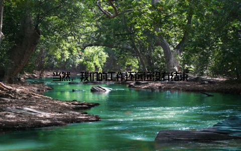 当然, 我们的工作还远远没有结束