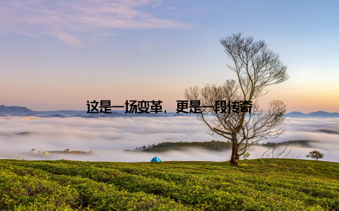 这是一场变革, 更是一段传奇