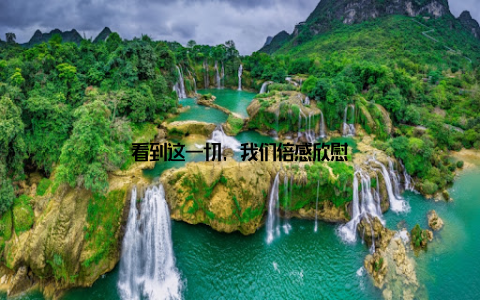 看到这一切, 我们倍感欣慰