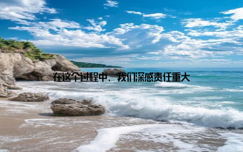 在这个过程中, 我们深感责任重大