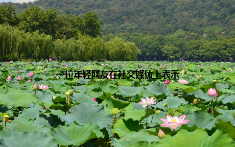 一位年轻网友在社交媒体上表示